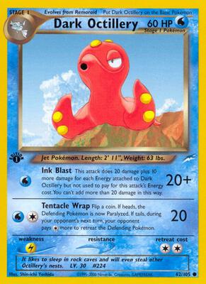 Dark Octillery card from Neo Destiny