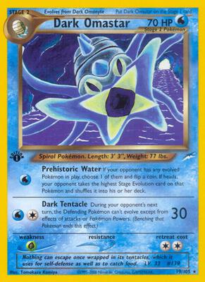 Dark Omastar card from Neo Destiny