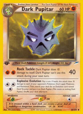 Dark Pupitar card from Neo Destiny