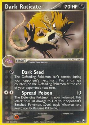Dark Raticate card from EX Team Rocket Returns