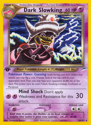 Dark Slowking card from Neo Destiny