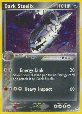 Dark Steelix card from EX Team Rocket Returns