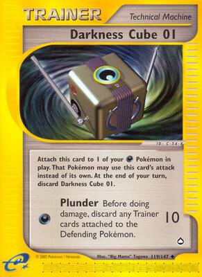 Darkness Cube 01 card from Aquapolis
