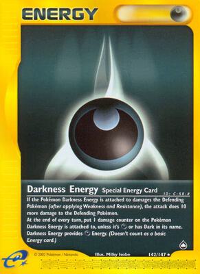 Darkness Energy card from Aquapolis