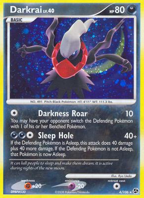 Darkrai (4) card from Great Encounters