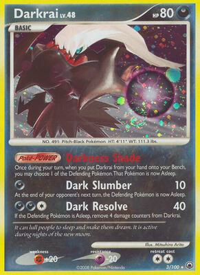 Darkrai card from Majestic Dawn