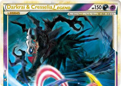 Darkrai & Cresselia Legend (Top) card from Triumphant