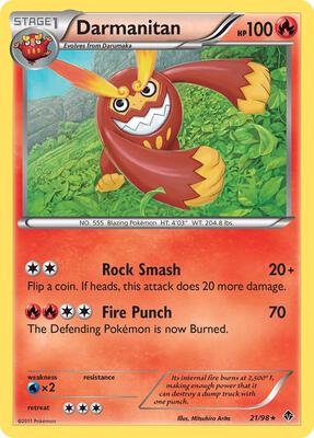Darmanitan card from Emerging Powers