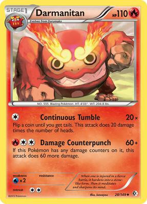 Darmanitan card from Boundaries Crossed