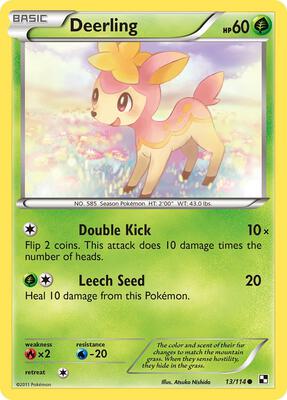 Deerling card from Black and White