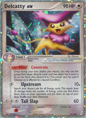 Delcatty ex card from EX Crystal Guardians