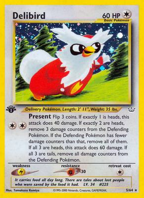 Delibird card from Neo Revelation