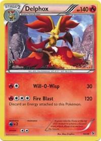 Delphox card from Kalos Starter Set