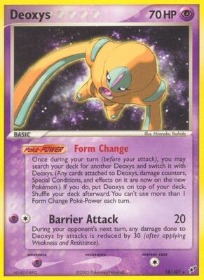 Deoxys (Defense Forme) card from EX Deoxys