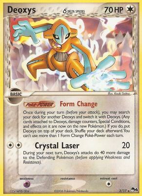 Deoxys (Delta Species) card from POP Series 4