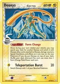 Deoxys (Delta Species - Speed Forme) card from EX Holon Phantoms