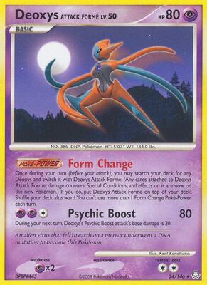 Deoxys Attack Forme card from Legends Awakened