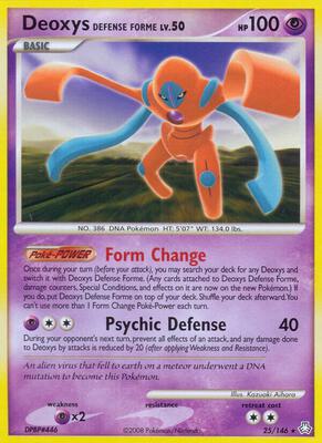 Deoxys Defense Forme card from Legends Awakened