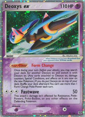 Deoxys ex (Speed Forme) card from EX Emerald