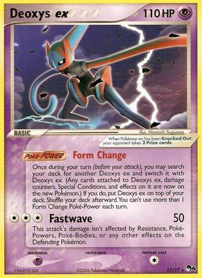 Deoxys ex card from POP Series 4
