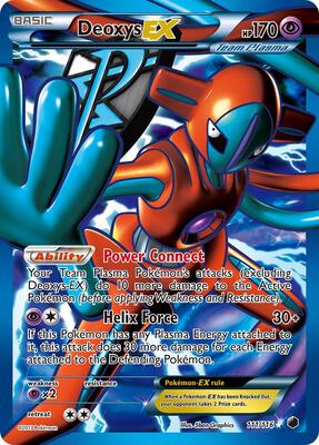 Deoxys EX (Team Plasma) (Full Art) card from Plasma Freeze