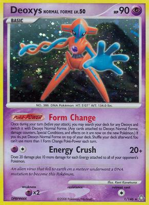Deoxys Normal Forme card from Legends Awakened
