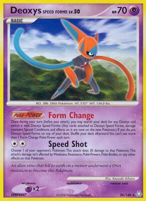 Deoxys Speed Forme card from Legends Awakened