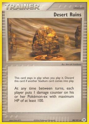 Desert Ruins card from EX Hidden Legends
