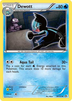 Dewott card from Legendary Treasures