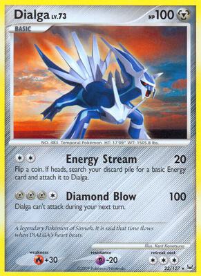 Dialga (23) card from Platinum