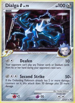 Dialga G card from Platinum