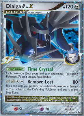 Dialga G LV.X card from Platinum