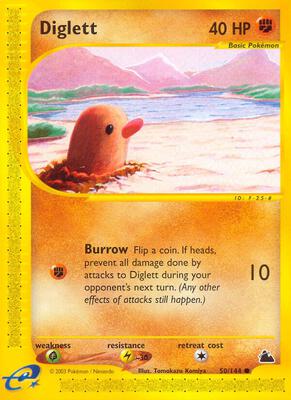 Diglett card from Skyridge