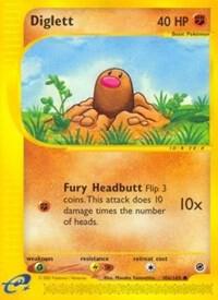 Diglett card from Expedition