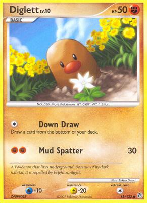 Diglett card from Secret Wonders