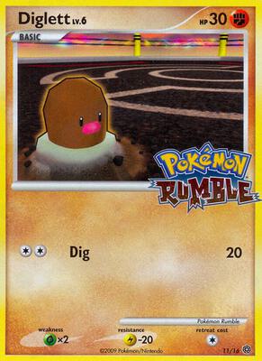 Diglett card from Rumble