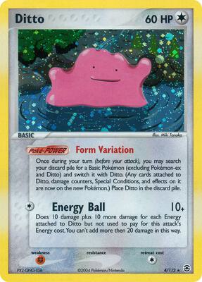 Ditto card from EX FireRed & LeafGreen