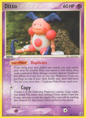 Ditto - 038/113 (Mr. Mime) card from EX Delta Species