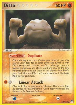 Ditto (Geodude) card from EX Delta Species