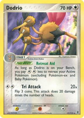 Dodrio card from EX FireRed & LeafGreen