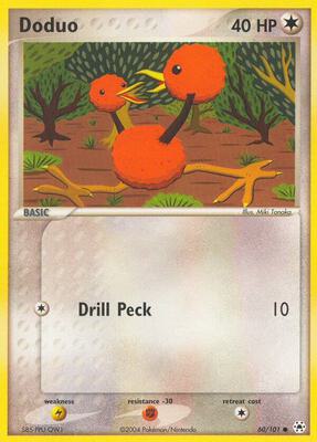 Doduo card from EX Hidden Legends