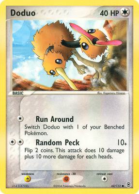 Doduo card from EX FireRed & LeafGreen