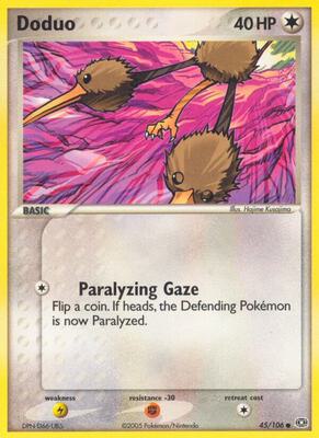 Doduo card from EX Emerald