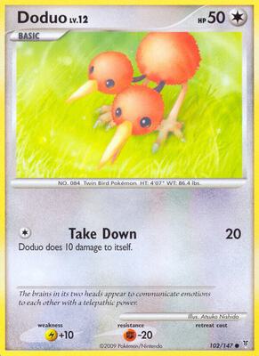 Doduo card from Supreme Victors