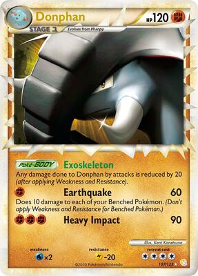 Donphan (Prime) card from HeartGold SoulSilver