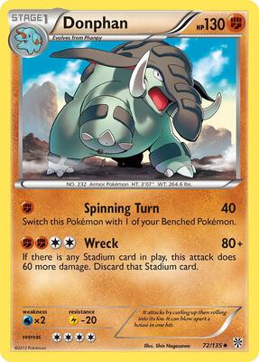 Donphan card from Plasma Storm