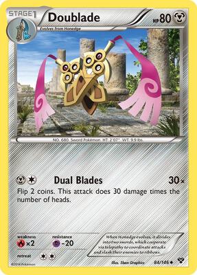 Doublade card from XY Base Set
