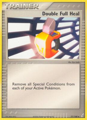 Double Full Heal card from EX Crystal Guardians