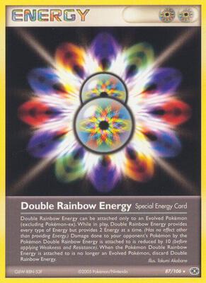 Double Rainbow Energy card from EX Emerald
