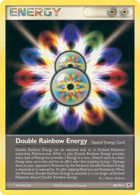 Double Rainbow Energy card from EX Team Magma vs Team Aqua